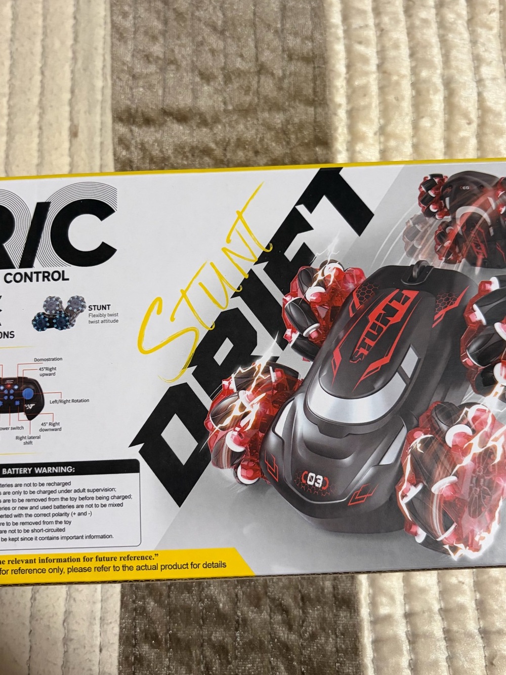 Source Unknown Black and Red Stunt RC Vehicle